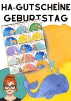 Vorschau - Anderer Materialtyp - Geburtstag - Hausaufgabengutscheine - Geburtstagskarten - Deckblatt