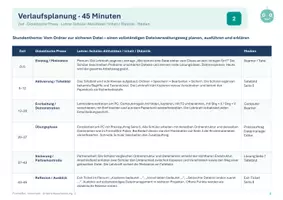 Vorschau - Unterrichtsreihen - Dateimanagement Unterrichtsvorbereitung 45 Min. Klasse 5/6 - Seite 2