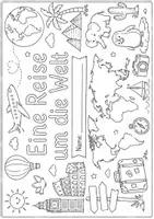 Vorschau - Arbeitsblätter - Eine Reise um die Welt - Arbeitsmaterialien - Seite 1