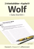 Vorschau - Unterrichtsreihen - Arbeitsblätter zu "Wolf" - Saša Stanišić" - Kapitel 9 - Klasse 5/6 - Deckblatt