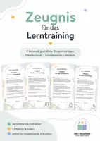Vorschau - Anderer Materialtyp - Besonderes Zeugnis - Lerntraining - Deckblatt