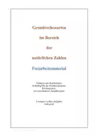 Vorschau - Arbeitsblätter - Grundrechenarten im Bereich der natürlichen Zahlen - Deckblatt