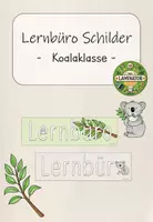 Vorschau - Poster - Koalaklasse: Lernbüro (Kl. 1-4) - Deckblatt