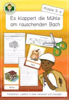 Vorschau - Arbeitsblätter - Es klappert die Mühle am rauschenden Bach: Liederarbeitung des Volksliedes (Musik Grundschule Herbst) - Seite 1