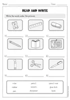 Vorschau - Arbeitsblätter - School Things Activity Book Englisch – Differenziert (Klasse 3/4) - Seite 3