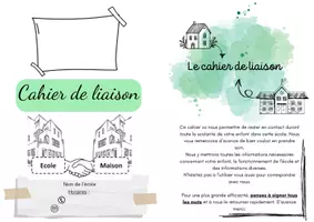 Aperçu - Outils du professeur - PDG cahier de liaison - Page de couverture