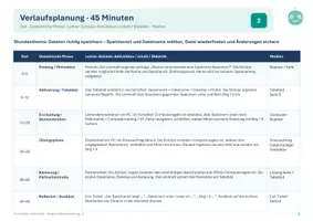Vorschau - Stundenentwürfe - Dateien richtig speichern | Unterrichtsvorbereitung 45 Minuten | Klasse 5/6 - Seite 2