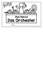 Vorschau - Unterrichtsreihen - Das Orchester - differenziertes Flipbook und Wissenskartei - Seite 1