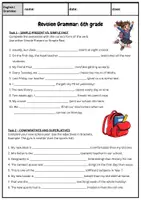 Vorschau - Arbeitsblätter - Back to school (English) - Revision Grammar 6th - Seite 3