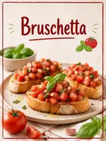 Vorschau - Arbeitsblätter - Rezept Bruschetta für ein Baguette - Deckblatt