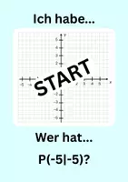 Vorschau - Spiele - "Ich habe, wer hat?“ – Punkte im Koordinatensystem (4 Quadranten) - Seite 1