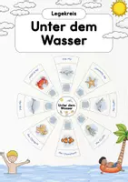 Vorschau - Präsentationen/Tafelbilder - Legkreis "Unter dem Wasser" | Meerestiere Legekreis - Deckblatt