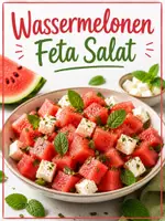 Vorschau - Arbeitsblätter - Rezept für Wassermelonen Feta Salat - Deckblatt