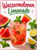 Vorschau - Arbeitsblätter - Rezept für Wassermelonen Limonade - Deckblatt