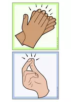 Vorschau - Poster - Body Percussion & Körperinstrumente | Tafelmaterial für den Musikunterricht I Musik Grundschule - Seite 1