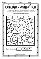 Vista previa - Hojas de trabajo - Colorea por Matemática Musical – Vuelta a Clases | Ritmo - página 2