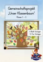 Vorschau - Mal- und Bastelvorlagen - Bastelvorlage Klassenbaum – Gemeinschaftsprojekt zum Schulstart - Deckblatt