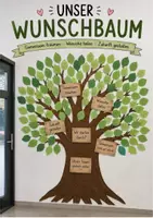 Vorschau - Mal- und Bastelvorlagen - Wunschbaum - Abschiedswünsche - Schulhausgestaltung - Deckblatt
