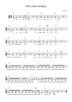 Vorschau - Stundenentwürfe - Tief unten im Meer - Bewegungslied für Kita und Grundschule ~ Musik in der Grundschule - Seite 1