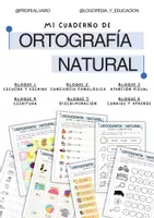 Vista previa - Hojas de trabajo - CUADERNO DE ORTOGRAFÍA NATURAL - Portada