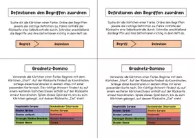 Vorschau - Spiele - Gradnetz – Arbeitsplan für Freiarbeit - Seite 1