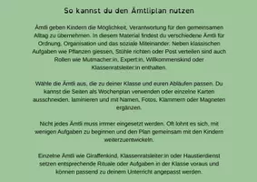 Vorschau - Präsentationen/Tafelbilder - Ämtliplan Wald & Wiese, 24 Ämtli für Kindergarten und Primarstufe - Seite 1