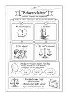 Vorschau - Arbeitsblätter - Kurzfilm - der Schwarzfahrer - Arbeitsblatt - Deckblatt