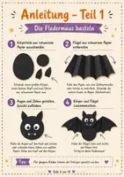 Vorschau - Stundenentwürfe - Kunst: Halloween Fledermäuse Bastelprojekt Materialpaket (inkl. Vorlagen + Differenzierung) - Seite 2