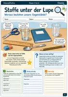 Vorschau - Arbeitsblätter - Stoffeigenschaften Arbeitsheft Klasse 5 bis 6 - Deckblatt