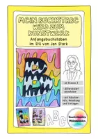 Vorschau - Stundenentwürfe - Mein Buchstabe wird zum Kunstwerk nach Jen Stark - Kunstwerkbetrachtung, Schulstart, Grundschule - Deckblatt