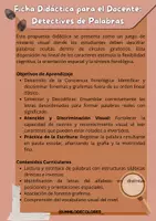 Vista previa - Hojas de trabajo - En busca de la palabra perdida_Español - página 1