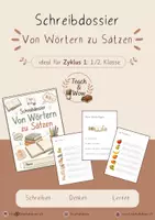 Vorschau - Arbeitsblätter - Mein Schreibdossier 1./2. Klasse - Deckblatt