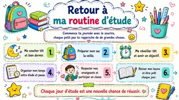 Aperçu - Matériel pour travaux manuels / dessin - Les règles de classe Affiches de rentrée scolaire Français - Page 2