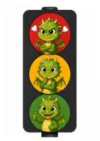 Vorschau - Poster - Gefühlsampel Drache Gefühle erkennen & benennen Klasse 1 - Seite 1