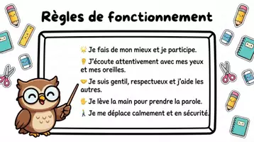 Aperçu - Matériel pour travaux manuels / dessin - Comportement de classe - rentrée scolaire Français - Page 3