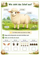 Vorschau - Arbeitsblätter - Alles rund um das Schaf: Wissens- und Mitmachheft (Kita - 1. Klasse) - Seite 1