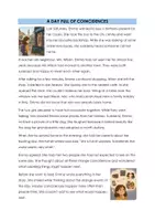 Vorschau - Arbeitsblätter - What a Coincidence! Reading Comprehension - More 3 Unit 2 - Seite 1
