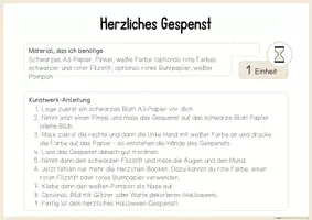 Vorschau - Mal- und Bastelvorlagen - "Herzliches Gespenst" | Kunst zu Halloween (Klasse 1-2) - Seite 3