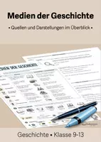 Vorschau - Merkblätter - Medien der Geschichte • Quelle u Darstellung im Überblick • Kl. 10-13 - Deckblatt
