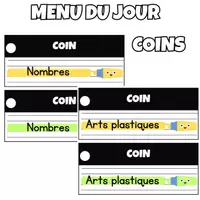 Aperçu - Apprentissages en autonomie - Collection Surligneurs - Menu du jour - Page 1