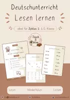 Vorschau - Arbeitsblätter - Lesen lernen mit den richtigen Lauten - Deckblatt