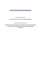 Vorschau - Stundenentwürfe - ausführlicher Unterrichtsentwurf - Wortarten unterscheiden - Seite 1