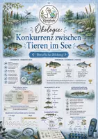 Vorschau - Arbeitsblätter - Ökosystem See: Konkurrenz zwischen Lebewesen im See mit Lösung - Deckblatt