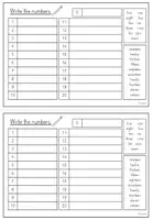 Vorschau - Arbeitsblätter - Numbers 0-20 - Booklet (Englisch) - Seite 2