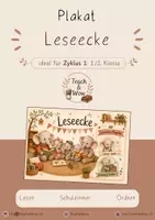 Vorschau - Poster - Freebie: Leseecke Plakate mit der Elefantenfamilie - Deckblatt