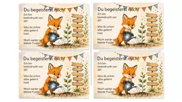 Vorschau - Poster - Karten Growth mindset Fuchsklasse Teil 2 - Deckblatt