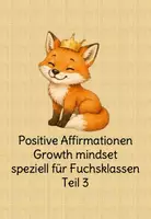 Vorschau - Poster - Fuchsklasse: growth mindset Karten Teil 3 Motivation - Deckblatt