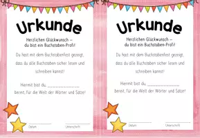 Vorschau - Poster - Urkunde - Buchstabenfest - Buchstabenmission - Seite 1