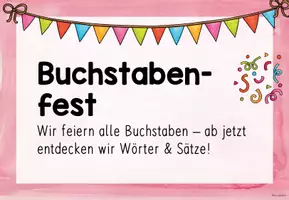 Vorschau - Arbeitsblätter - Materialpaket zum Buchstabenfest - Klasse 1 - Seite 1