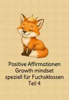 Vorschau - Poster - Hübsche Karten growth mindset für Fuchsklassen Teil 4 - Deckblatt